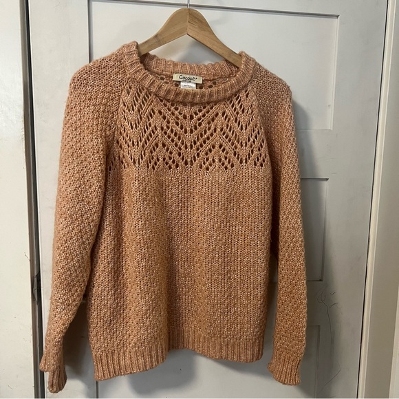 Cocogio Anthropology wool blend sweater in coral size medium - Picture 2 of 11